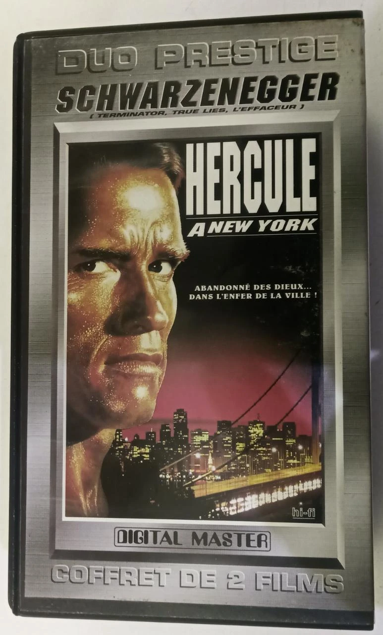 VHS Duo Prestige Schwarzenegger – Conan 2 + Hercules in New York – photo 2